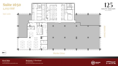 125 S Wacker Dr, Chicago, IL à louer Plan d’étage- Image 1 de 1