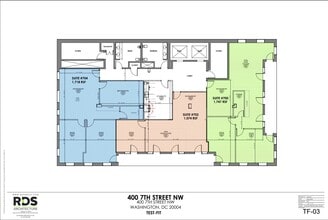 400 7th St NW, Washington, DC à louer Plan d’étage- Image 1 de 1