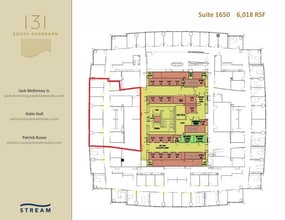 131 S Dearborn St, Chicago, IL à louer Plan d’étage- Image 1 de 1