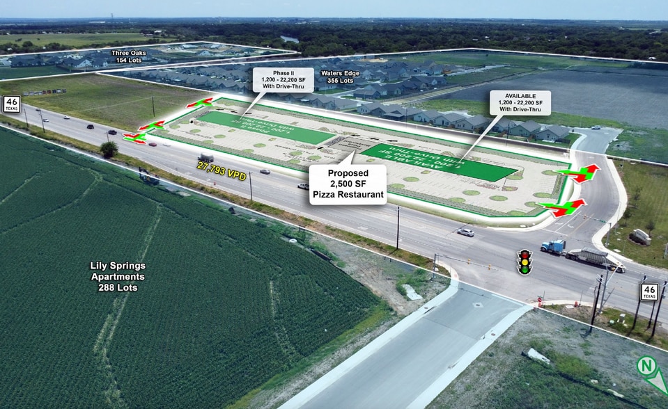 Highway TX-46 & Waters Edge, Seguin, TX for lease - Building Photo - Image 3 of 6