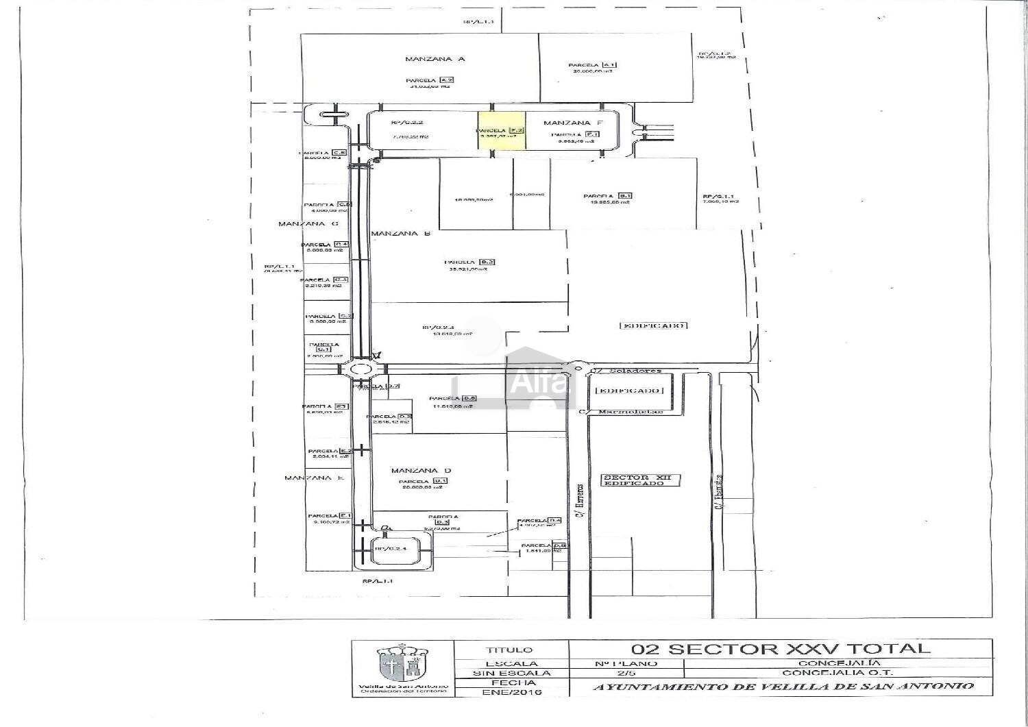 Terrain dans Velilla de San Antonio, Madrid à vendre Plan d’étage- Image 1 de 3