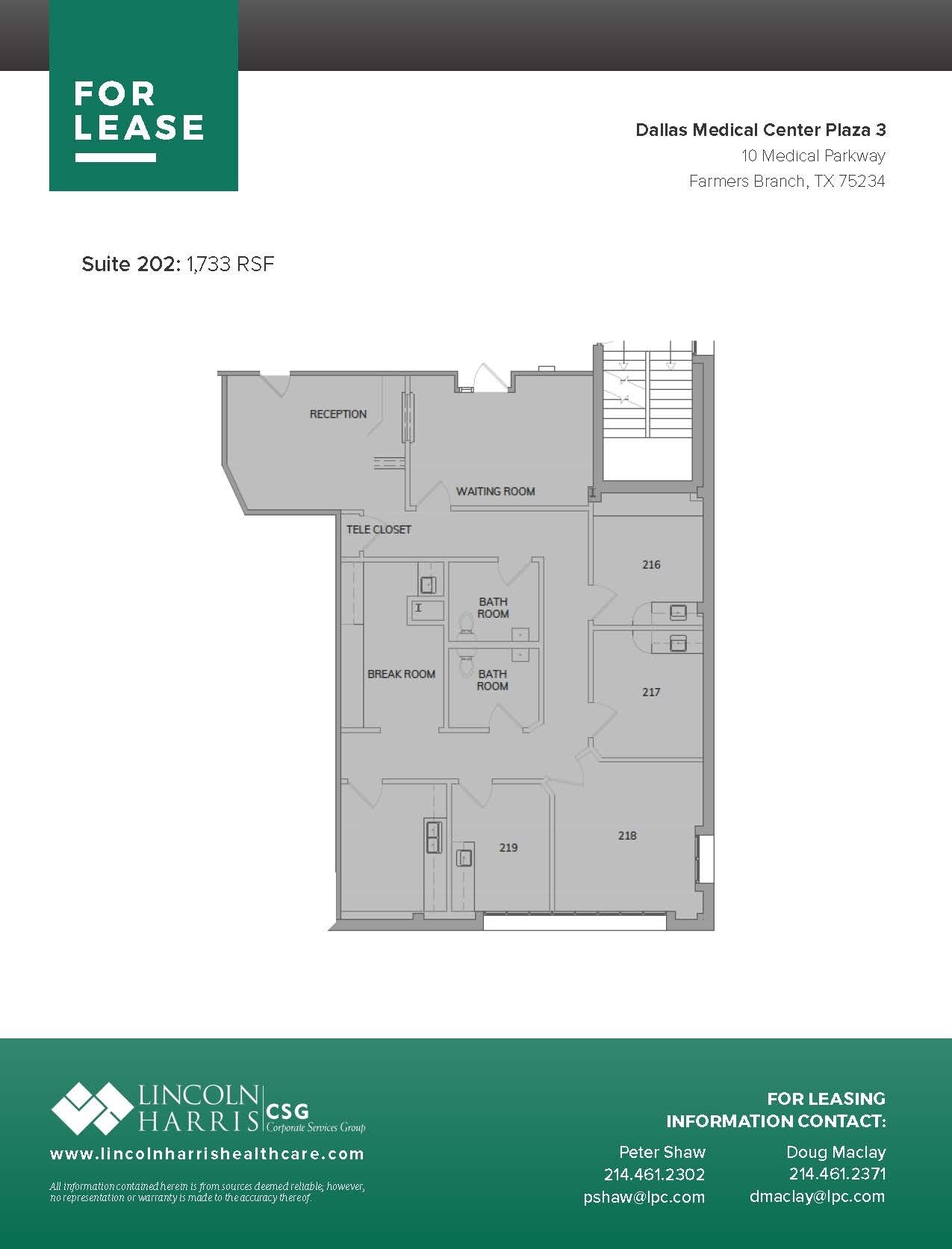 10 Medical Pky, Farmers Branch, TX for lease Floor Plan- Image 1 of 1