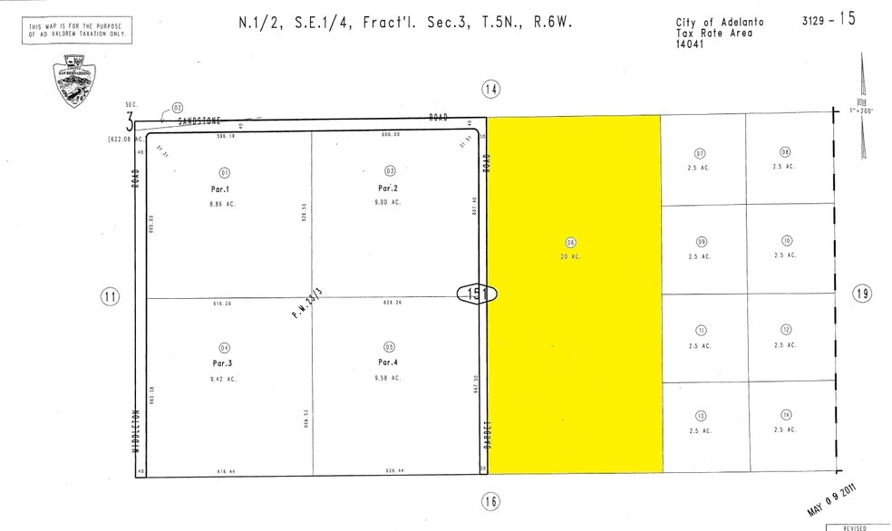 Pansy Rd, Adelanto, CA for sale - Plat Map - Image 2 of 2