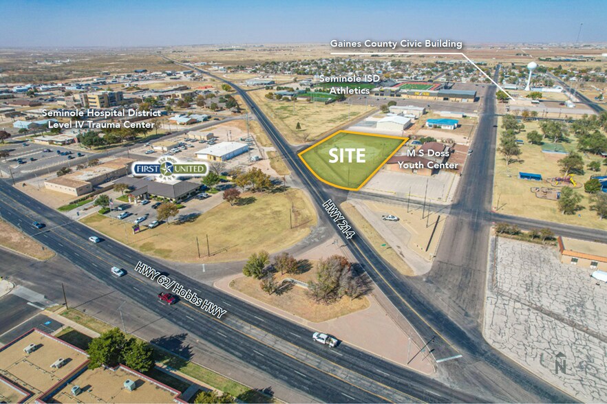 201 NW 5th st, Seminole, TX à vendre - Aérien - Image 2 de 3