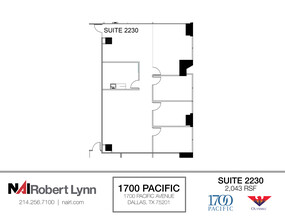 1700 Pacific Ave, Dallas, TX à louer Plan d  tage- Image 1 de 1