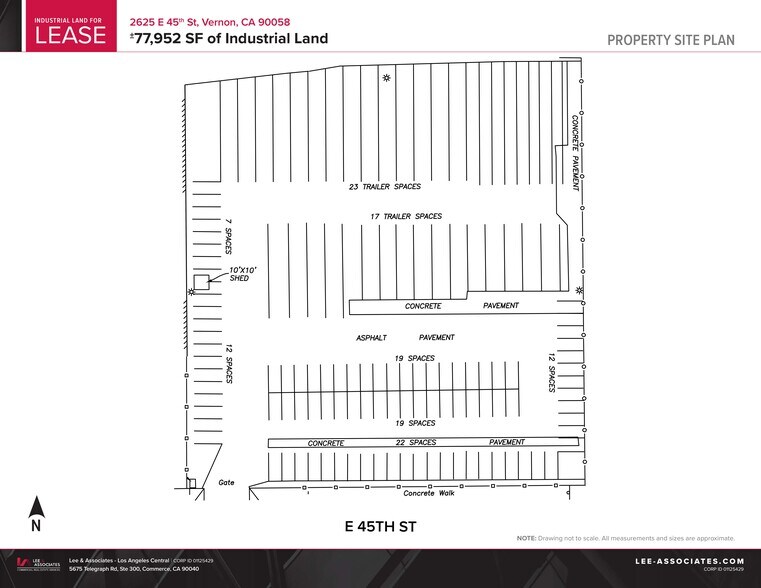 2625 E 45th St, Vernon, CA à louer - Plan de site - Image 2 de 2