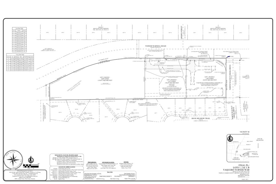 1200 W Turner Warnell Rd, Arlington, TX à vendre - Plan de site - Image 2 de 2