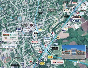 675 S Water St, Platteville, WI - Aerial  map view