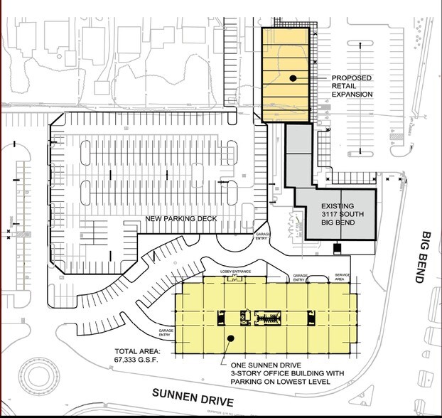 1 Sunnen Dr, Maplewood, MO à louer - Plan d’étage - Image 3 de 4