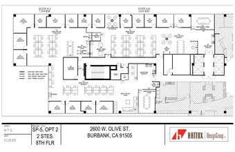 2600 W Olive Ave, Burbank, CA à louer Plan de site- Image 1 de 1