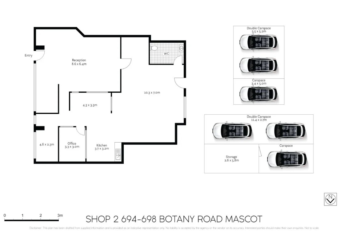 694-698 Botany Rd, Mascot, NSW 2020 - Unit Shop 2 -  - Floor Plan - Image 1 of 1