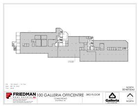 300 Galleria Officentre, Southfield, MI for lease Floor Plan- Image 1 of 1