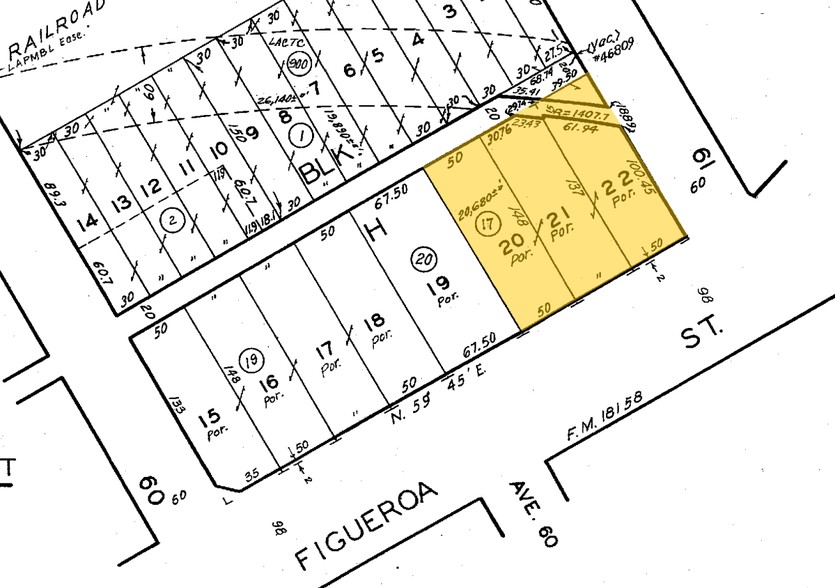 6029-6039 N Figueroa St, Los Angeles, CA à louer - Plan cadastral - Image 2 de 11