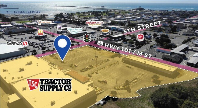 Plus de détails pour 575 M St, Crescent City, CA - Commerce de détail à louer