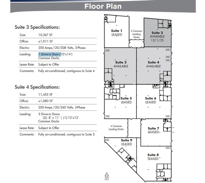 1600 Downs Dr, West Chicago, IL for lease - Floor Plan - Image 2 of 2