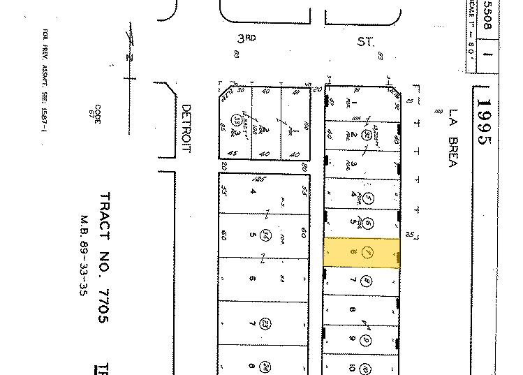 323 S La Brea Ave, Los Angeles, CA for lease - Plat Map - Image 2 of 2