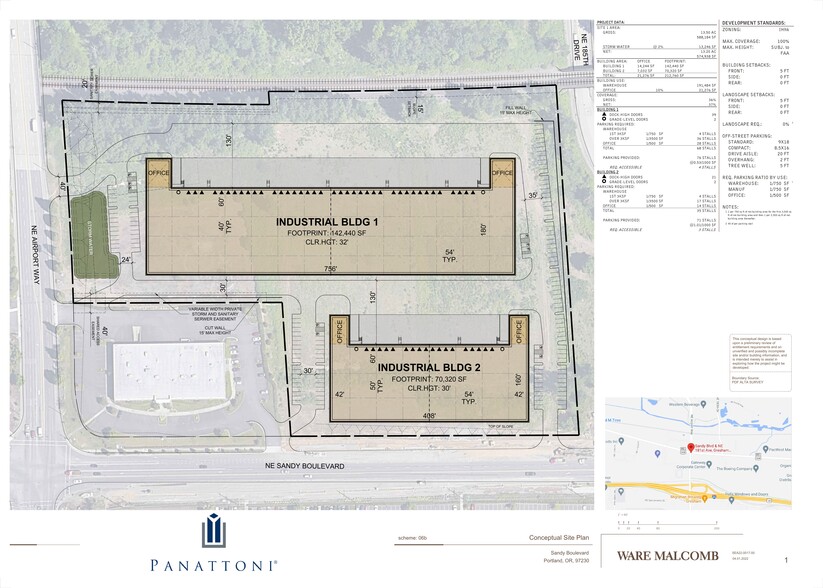 18205 NE Sandy Blvd, Portland, OR à vendre - Plan de site - Image 2 de 6