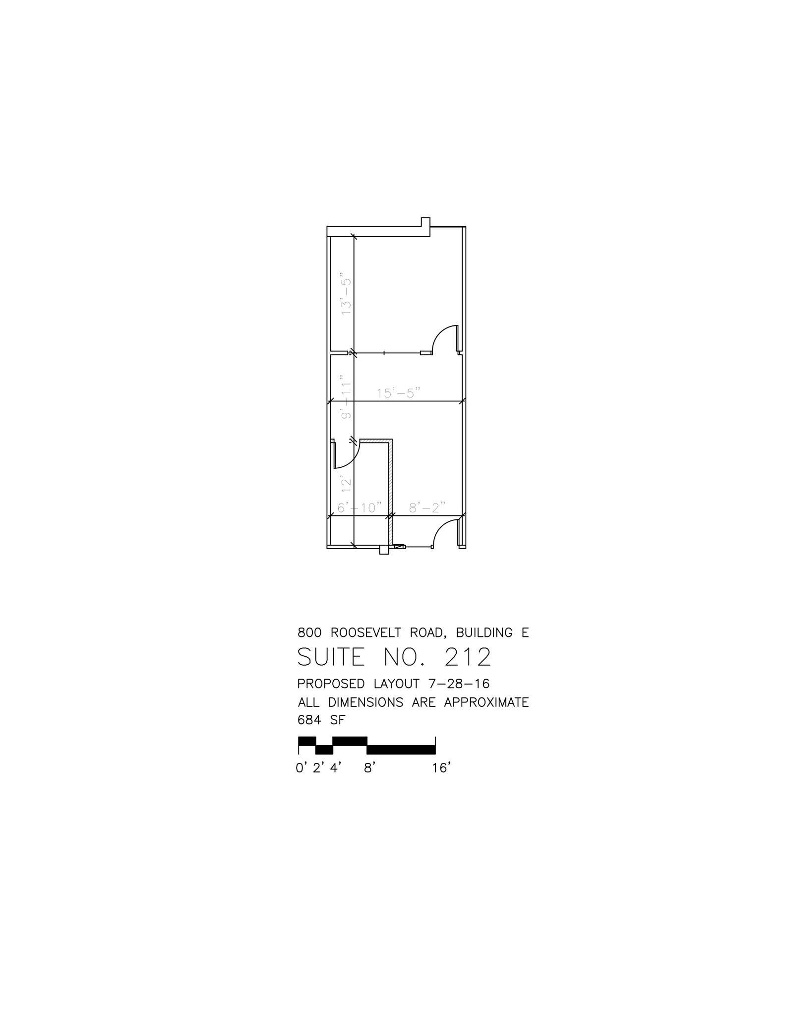 800 Roosevelt Rd, Glen Ellyn, IL à louer Plan de site- Image 1 de 1