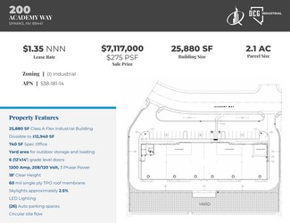 Plus de détails pour 200 Academy Way, Sparks, NV - Industriel à vendre