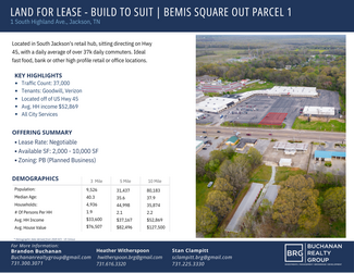 More details for 1324 S Highland Ave, Jackson, TN - Land for Lease