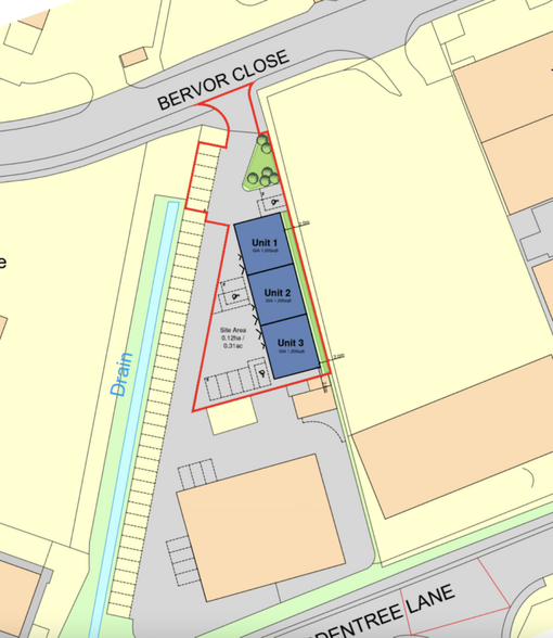 Wardentree Ln, Pinchbeck à louer - Plan de site - Image 3 de 3