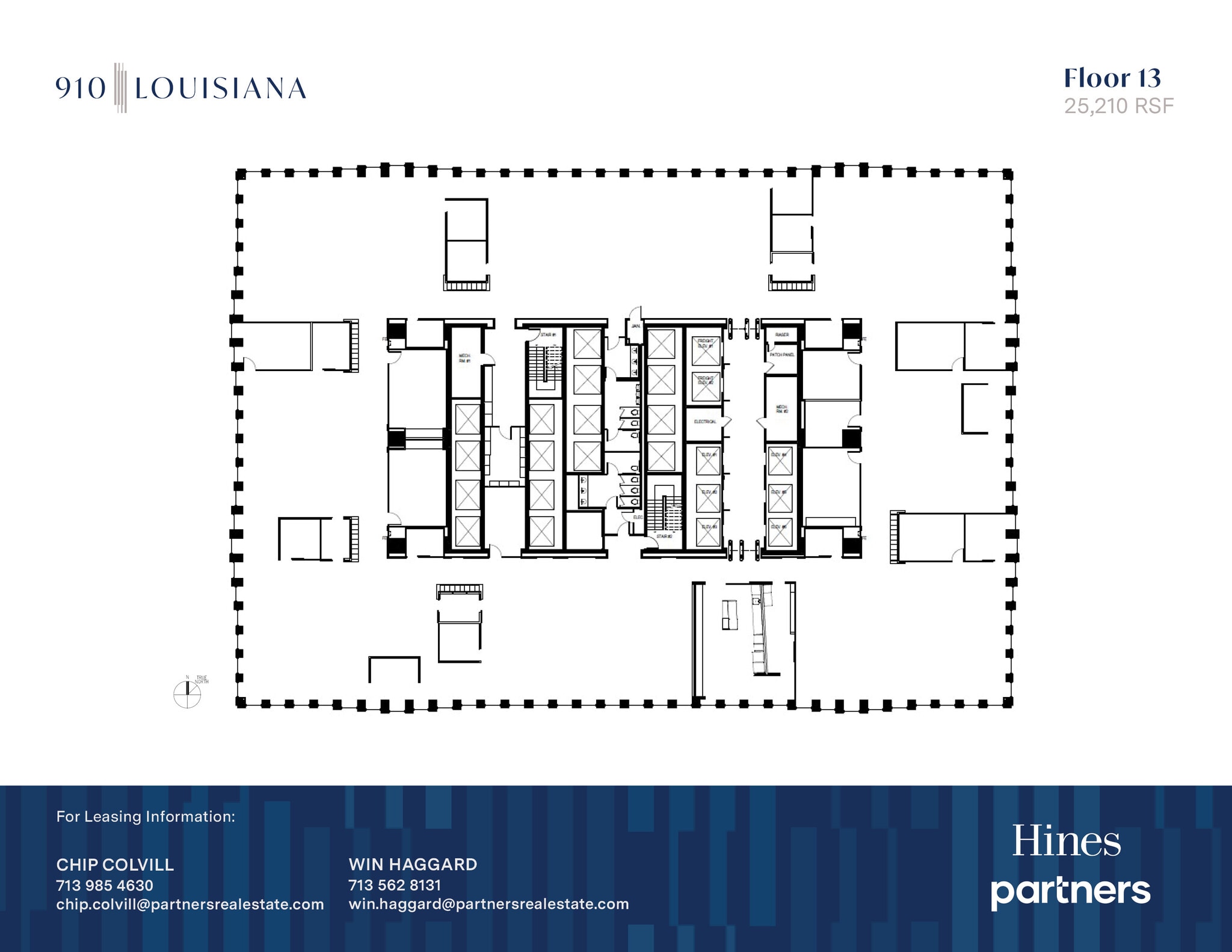 910 Louisiana St, Houston, TX à louer Plan d’étage- Image 1 de 1