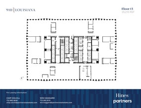 910 Louisiana St, Houston, TX à louer Plan d’étage- Image 1 de 1