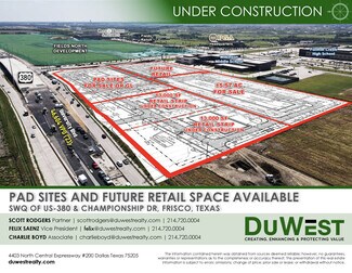 Plus de détails pour SWC of US Hwy 380 & Championship Dr, Frisco, TX - Commerce de détail à louer