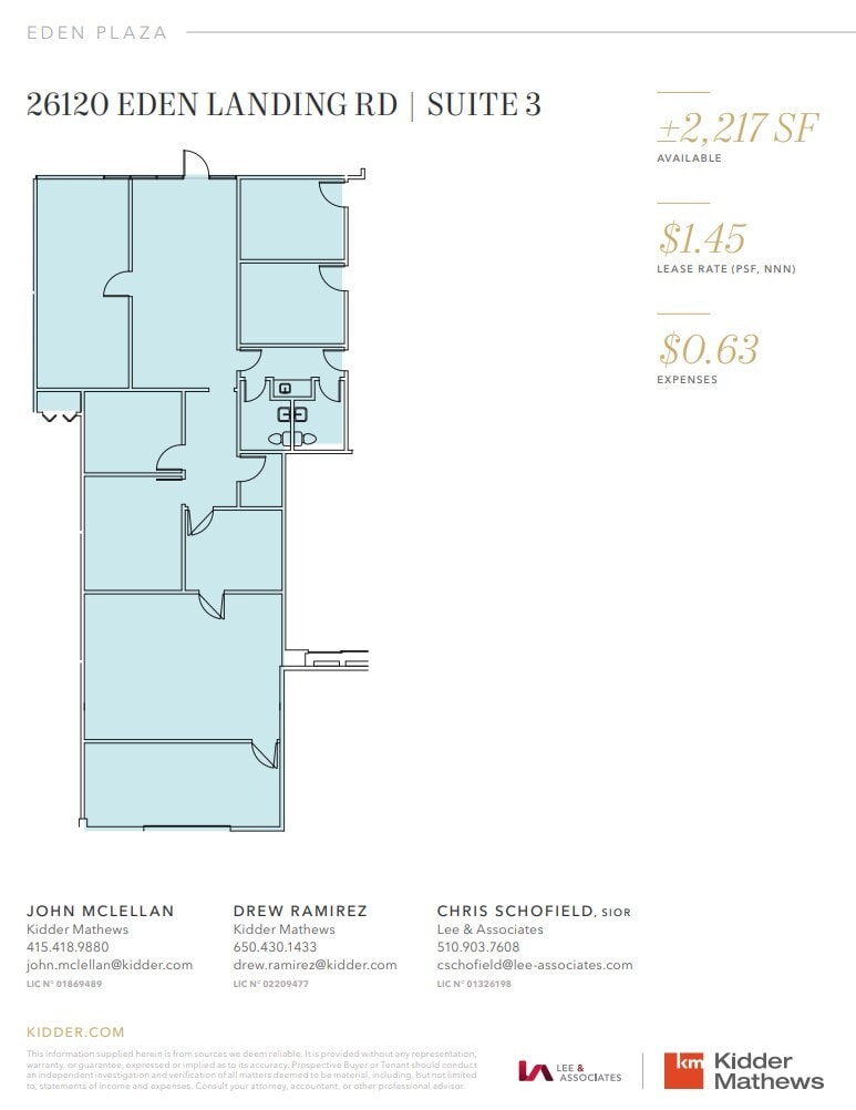 3583 Investment Blvd, Hayward, CA à louer Plan d’étage- Image 1 de 1