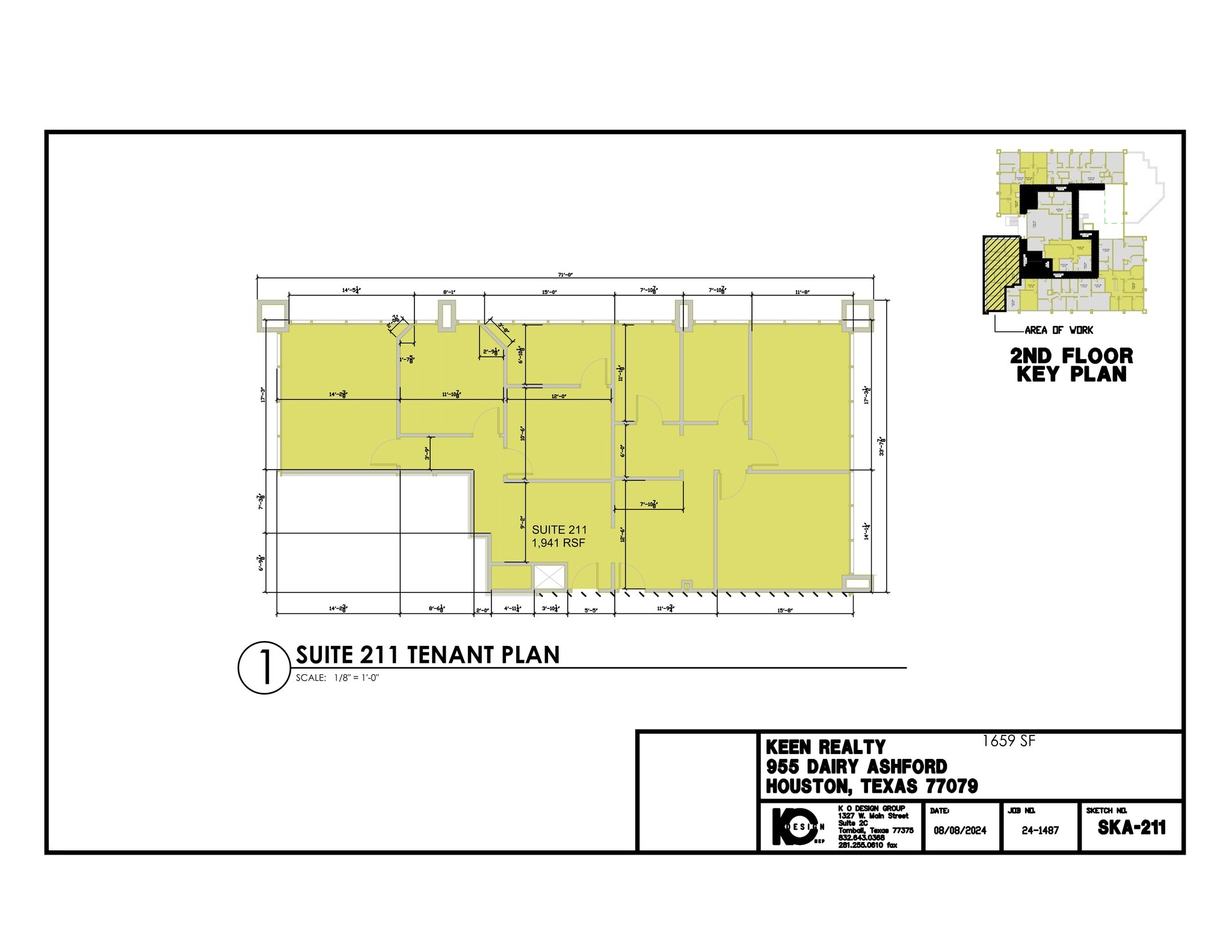 955 Dairy Ashford Rd, Houston, TX à louer Plan de site- Image 1 de 1