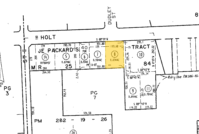 1600 W Holt Ave, Pomona, CA for lease - Plat Map - Image 2 of 11