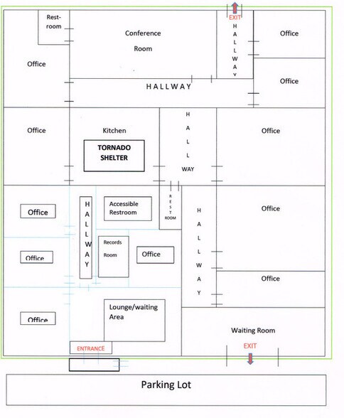 910 SW E Ave, Lawton, OK à vendre - Plan d’étage - Image 2 de 2