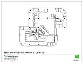 363 N Sam Houston Pky E, Houston, TX à louer Plan d’étage- Image 1 de 11