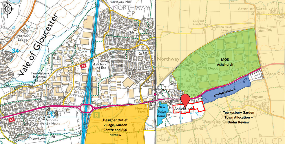 Ashchurch Rd, Ashchurch for sale - Site Plan - Image 3 of 3