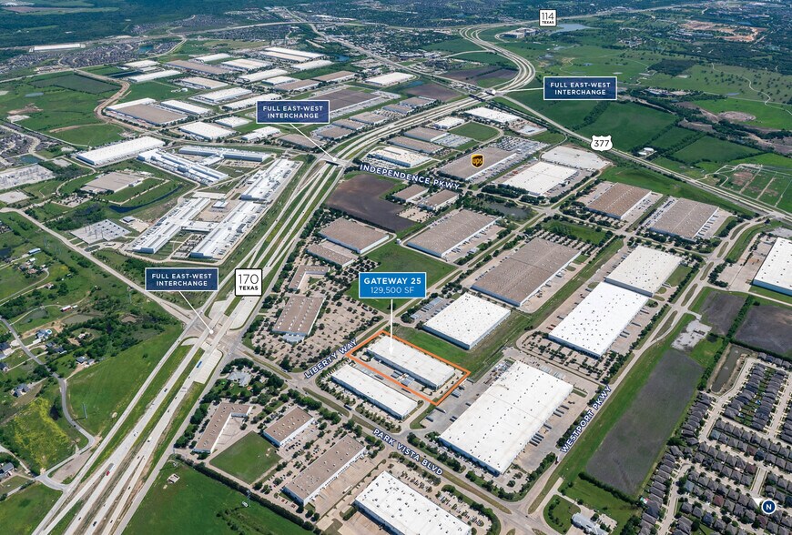 4550 Liberty Way, Fort Worth, TX for lease - Aerial - Image 2 of 5