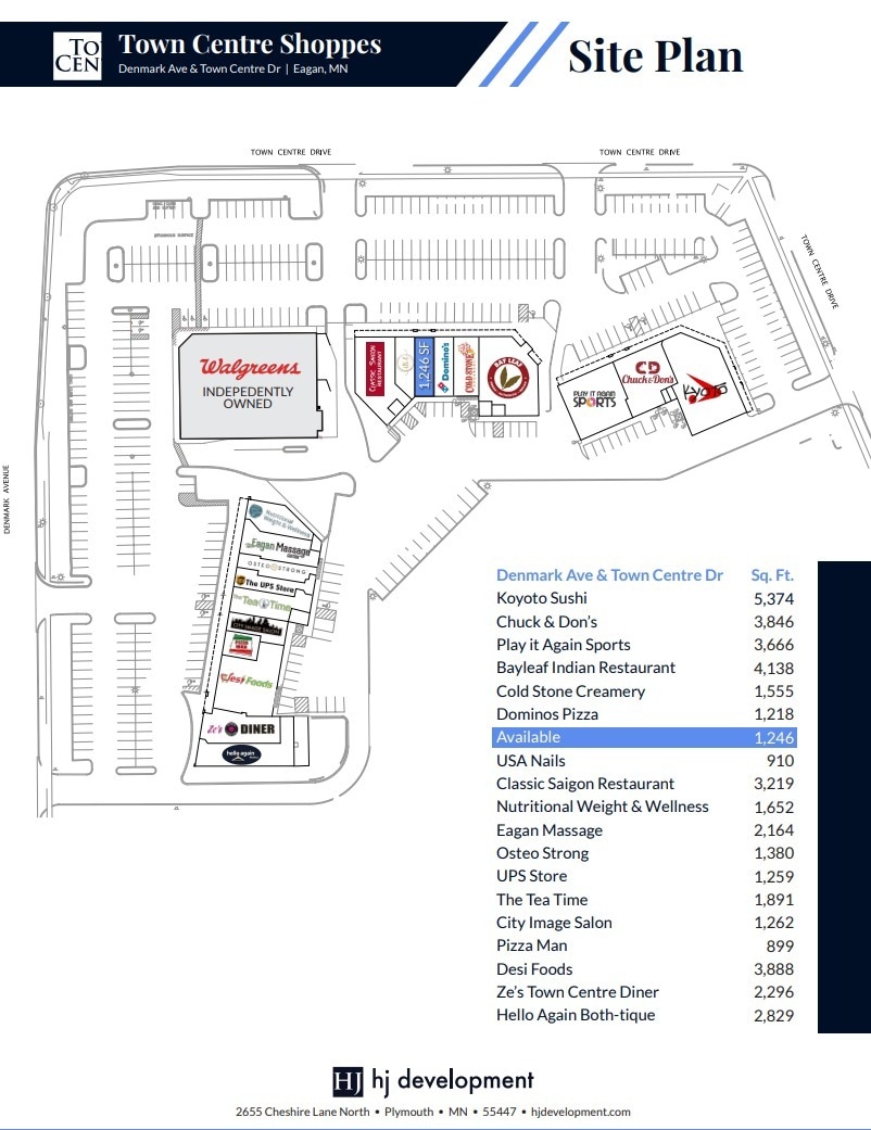 3420-3450 Denmark Ave, Saint Paul, MN à louer Plan d’étage- Image 1 de 1