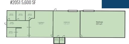 2108-2110 Hurd Dr, Irving, TX à louer Plan d’étage- Image 1 de 1