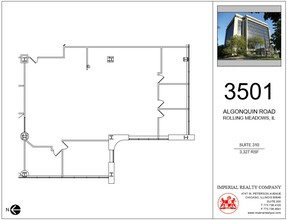 3501 Algonquin Rd, Rolling Meadows, IL à louer Plan d’étage- Image 1 de 5