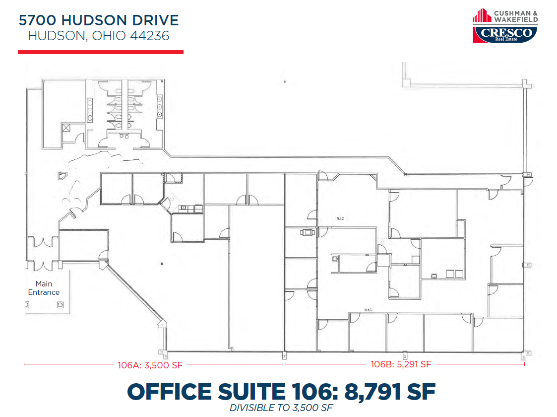 5700 Darrow Rd, Hudson, OH à louer Plan d  tage- Image 1 de 1