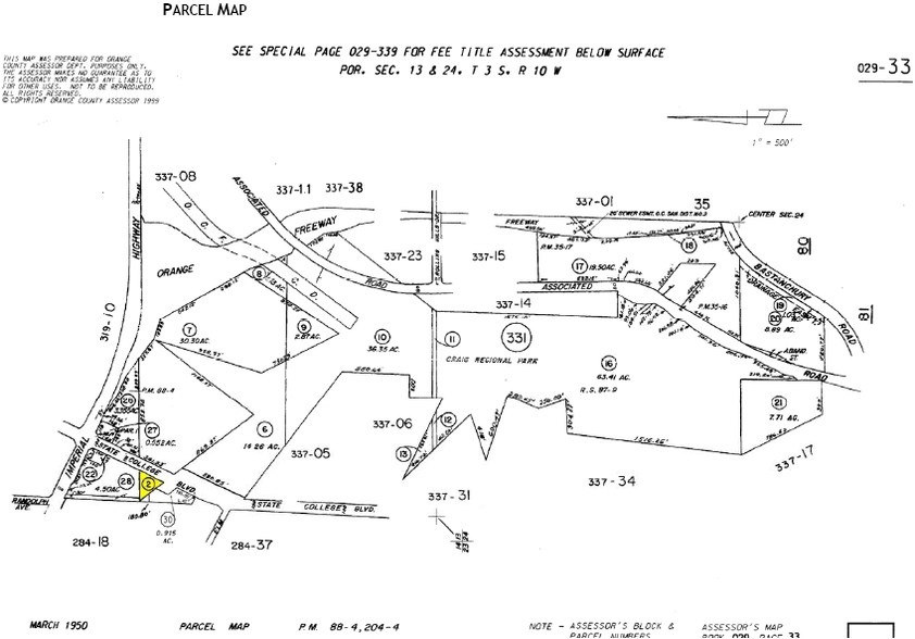 405 S State College Blvd, Brea, CA à vendre - Plan cadastral - Image 1 de 1