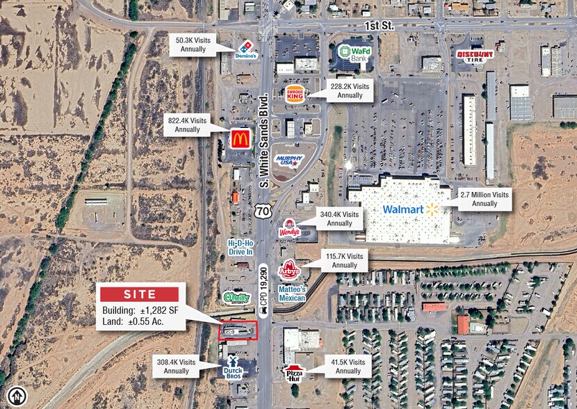 504 S White Sands Blvd, Alamogordo, NM à vendre - Photo du bâtiment - Image 2 de 5