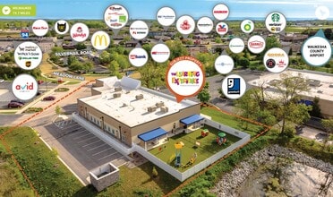 2031 Meadow Ln, Pewaukee, WI - AÉRIEN  Vue de la carte