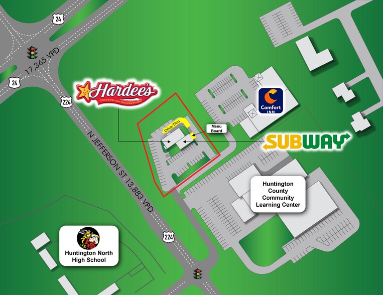 2207 N Jefferson St, Huntington, IN à vendre - Plan de site - Image 3 de 4