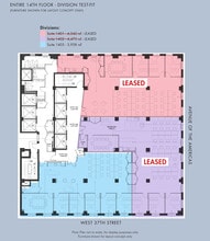 1001 6th Ave, New York, NY à louer Plan d’étage- Image 1 de 3