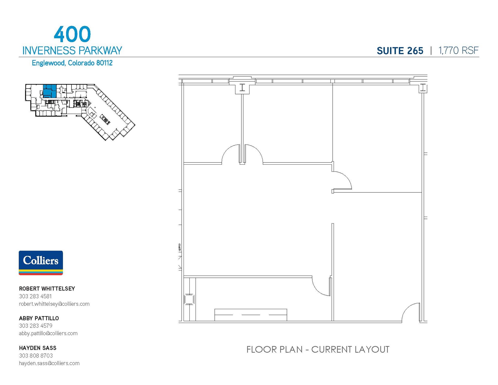 400 Inverness Pky, Englewood, CO for lease Floor Plan- Image 1 of 1