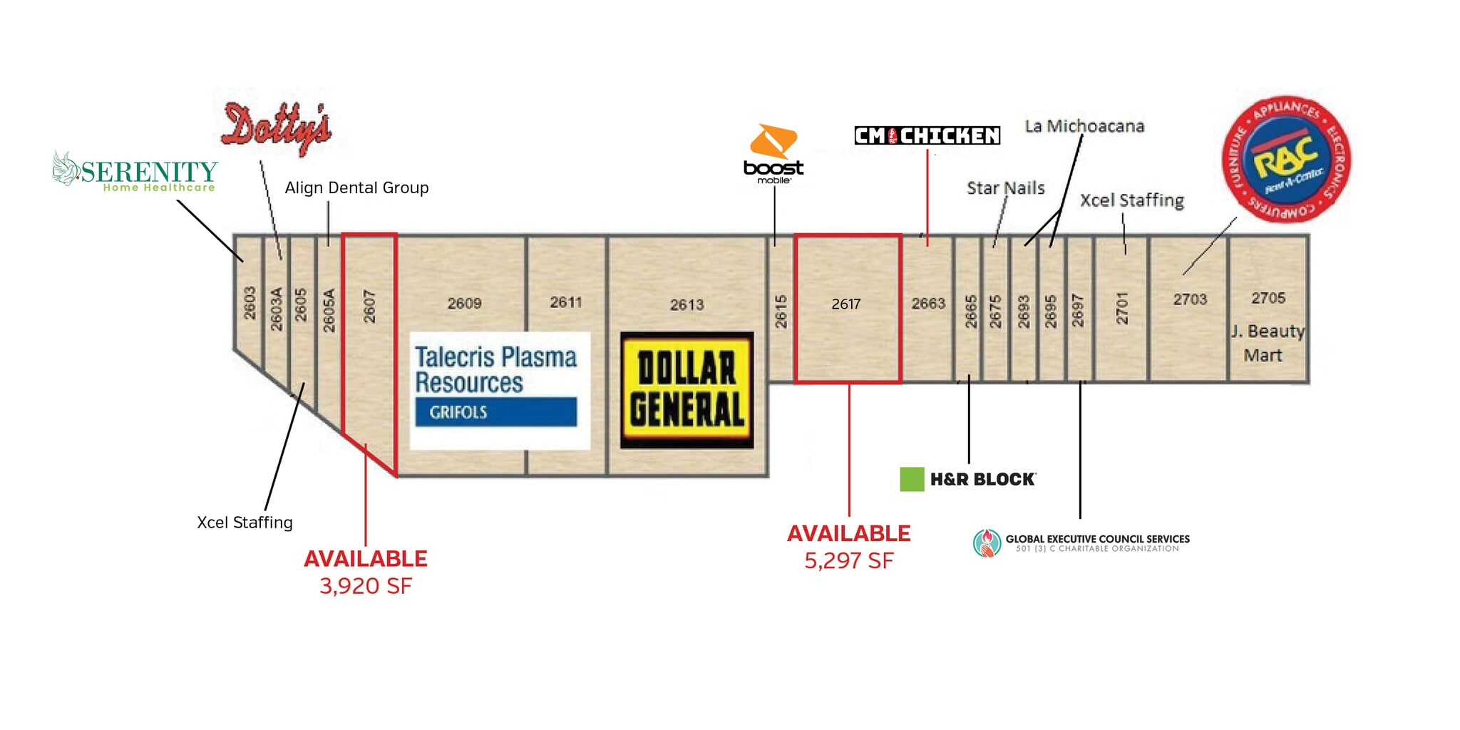2601-2709 W Grand Ave, Waukegan, IL à louer Photo du bâtiment- Image 1 de 1