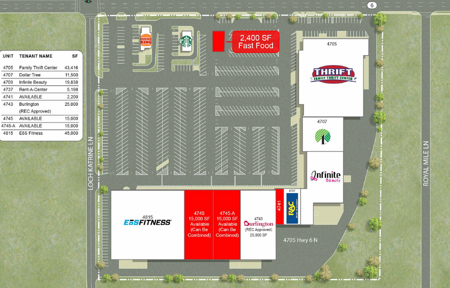 4705 Highway 6 N, Houston, TX à louer - Plan de site - Image 2 de 5