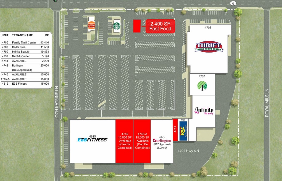 4705 Highway 6 N, Houston, TX for lease - Site Plan - Image 2 of 5