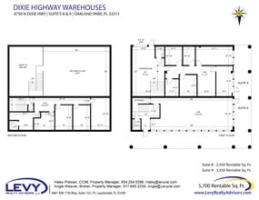 4700 N Dixie Hwy, Oakland Park, FL à louer Plan d’étage- Image 2 de 5