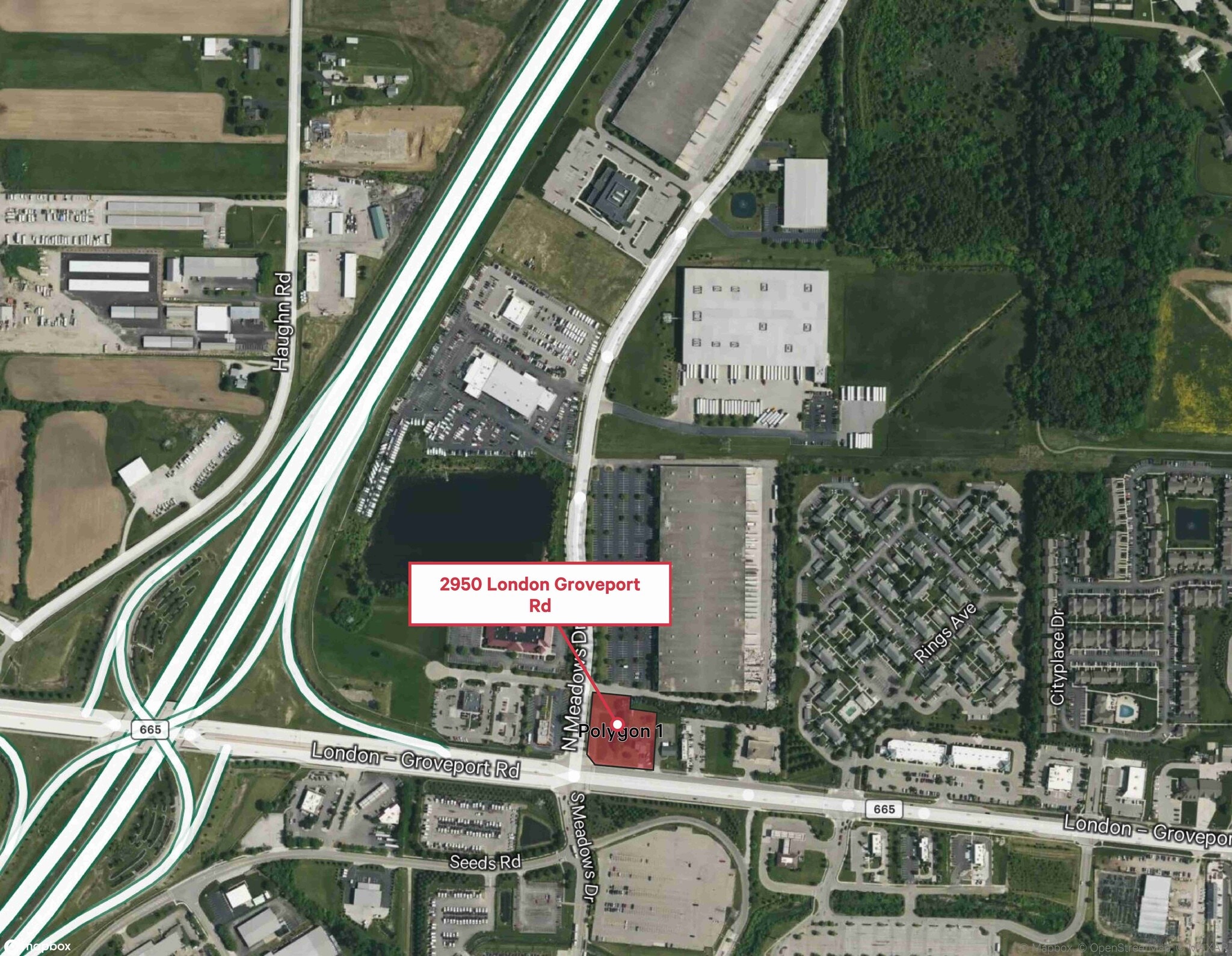2950 London Groveport Rd, Grove City, OH for sale Aerial- Image 1 of 2